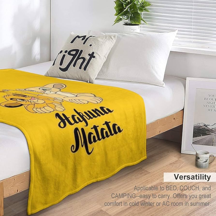 USA製 ライオンキング ラグ マット ブランケット シンバ 大判